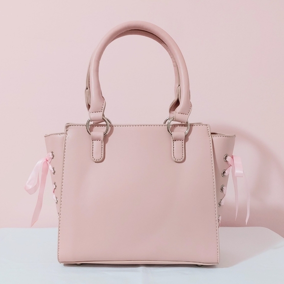 nwt ANK ROUGE Japan Pink Leather Bag with Bows Japanese Lolita Style Handbag - Picture 10 of 15